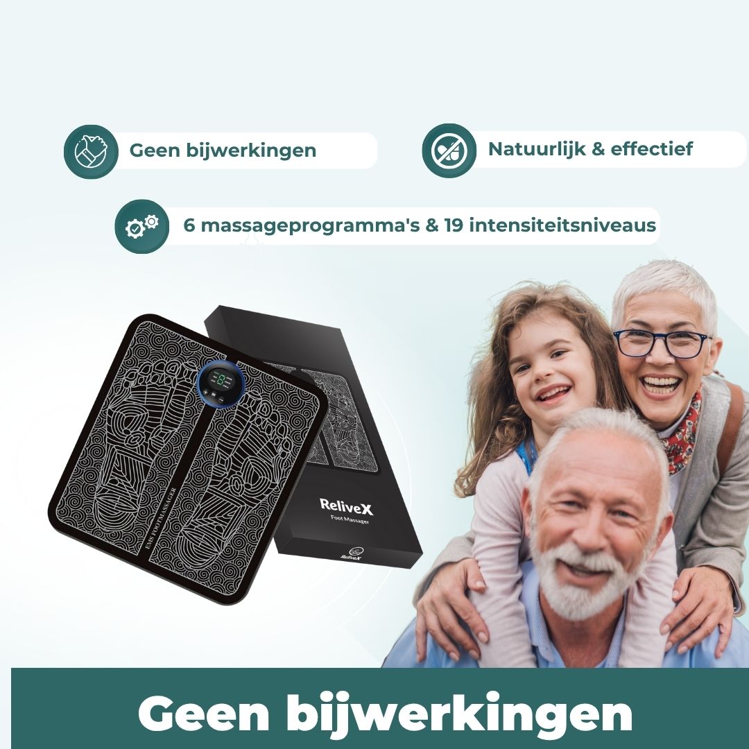ReliveX™ Voetmassager – Verlicht klachten bij voetdiabetes, in slechts 15 minuten per dag